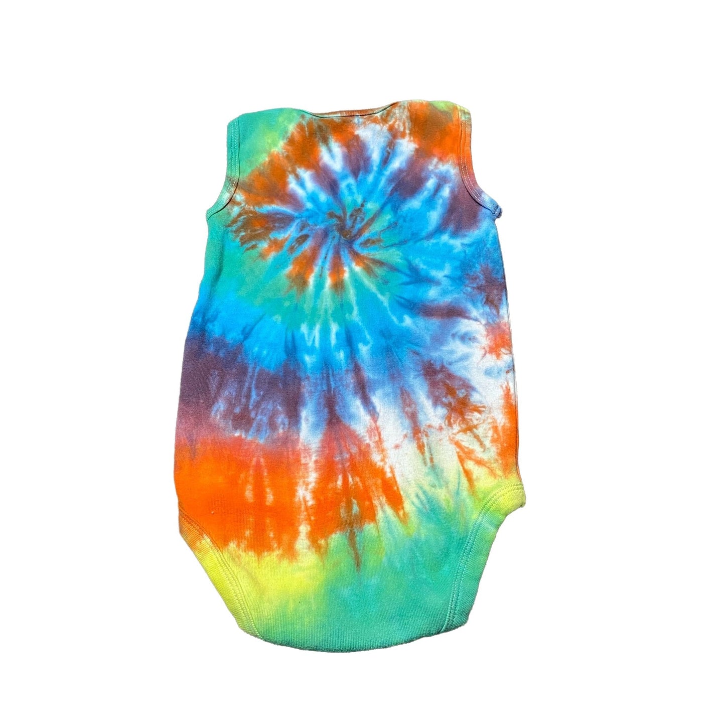 Rainbow Spiral Tie Dye Baby Bodysuit || 18 Months
