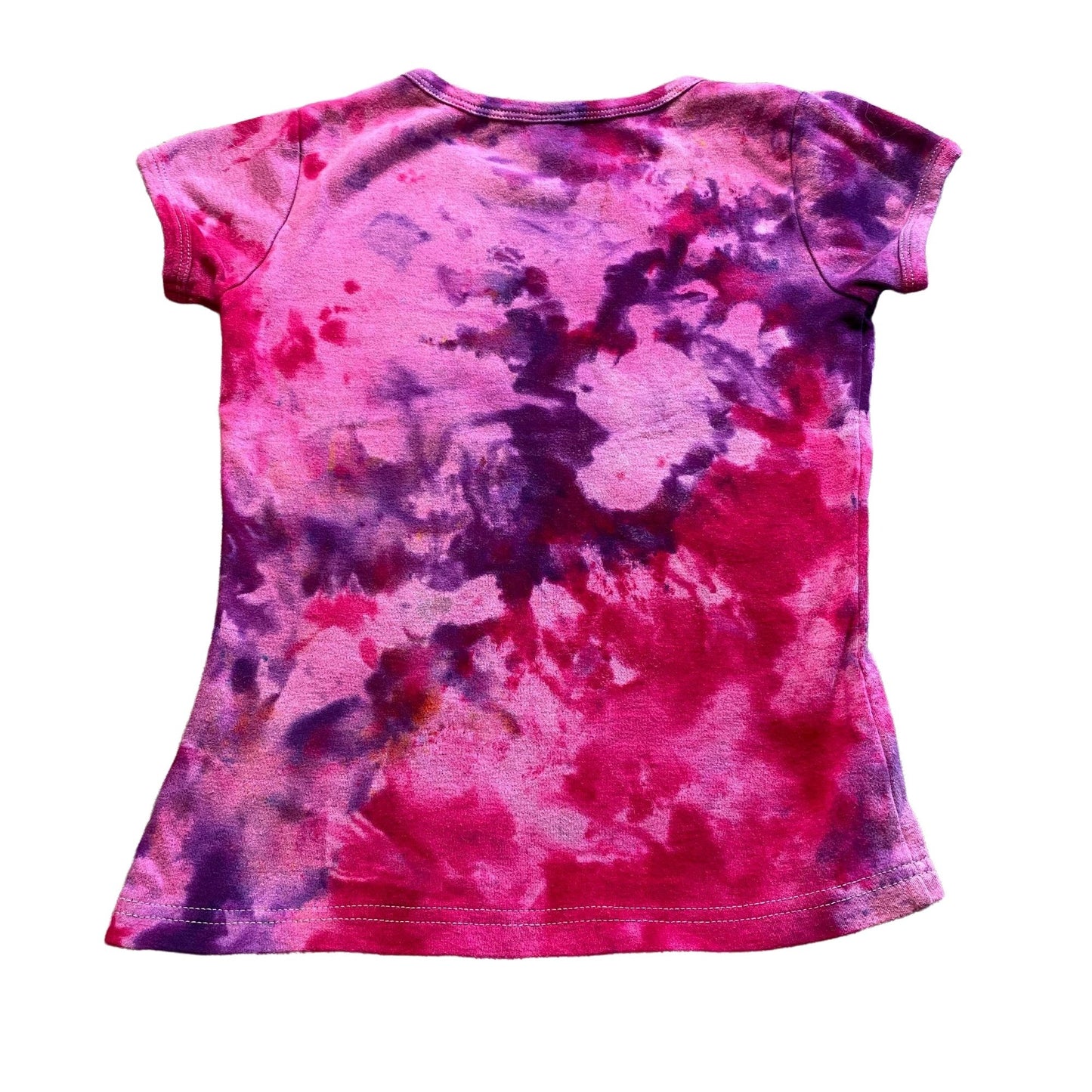 Pink Raven Tie Dye Kids Tee || Girls 4