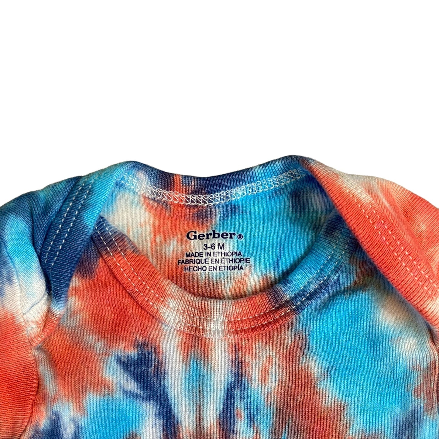 Spiral Tie Dye Baby Bodysuit || 3-6 Months