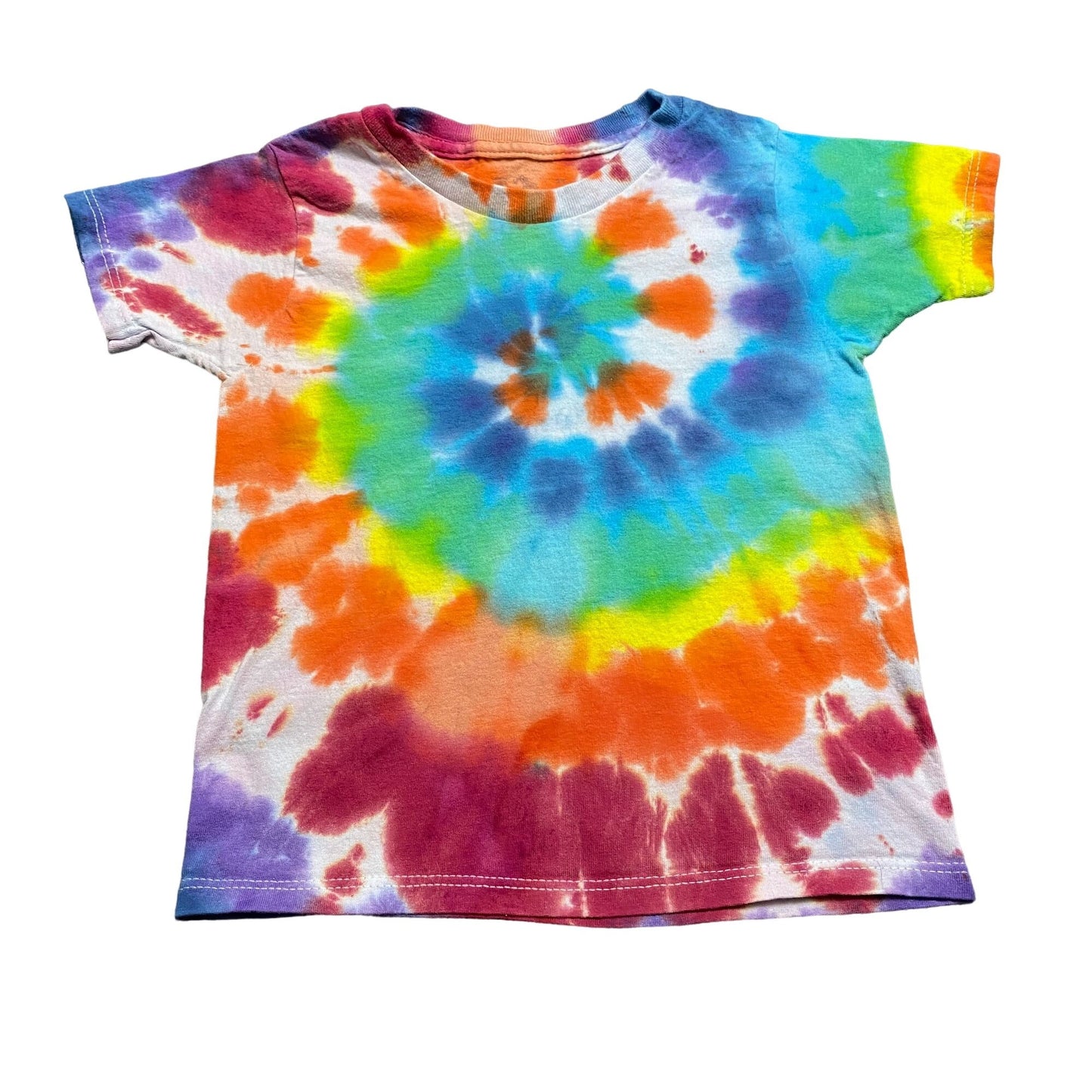 Rainbow Spiral Tie Dye Toddler Tee Shirt || 2T / 3T
