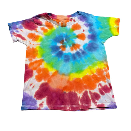Rainbow Spiral Tie Dye Toddler Tee Shirt || 2T / 3T