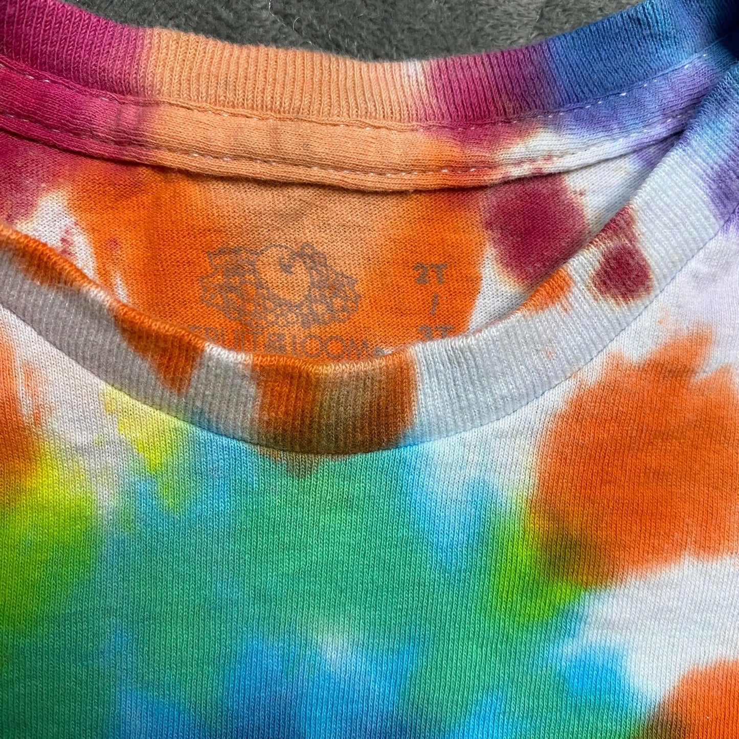 Rainbow Spiral Tie Dye Toddler Tee Shirt || 2T / 3T