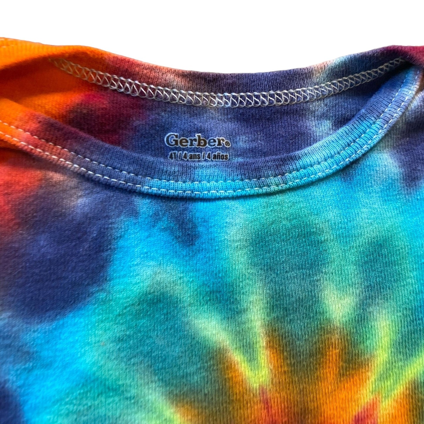 Rainbow Spiral Tie Dyed Bodysuit || 4T