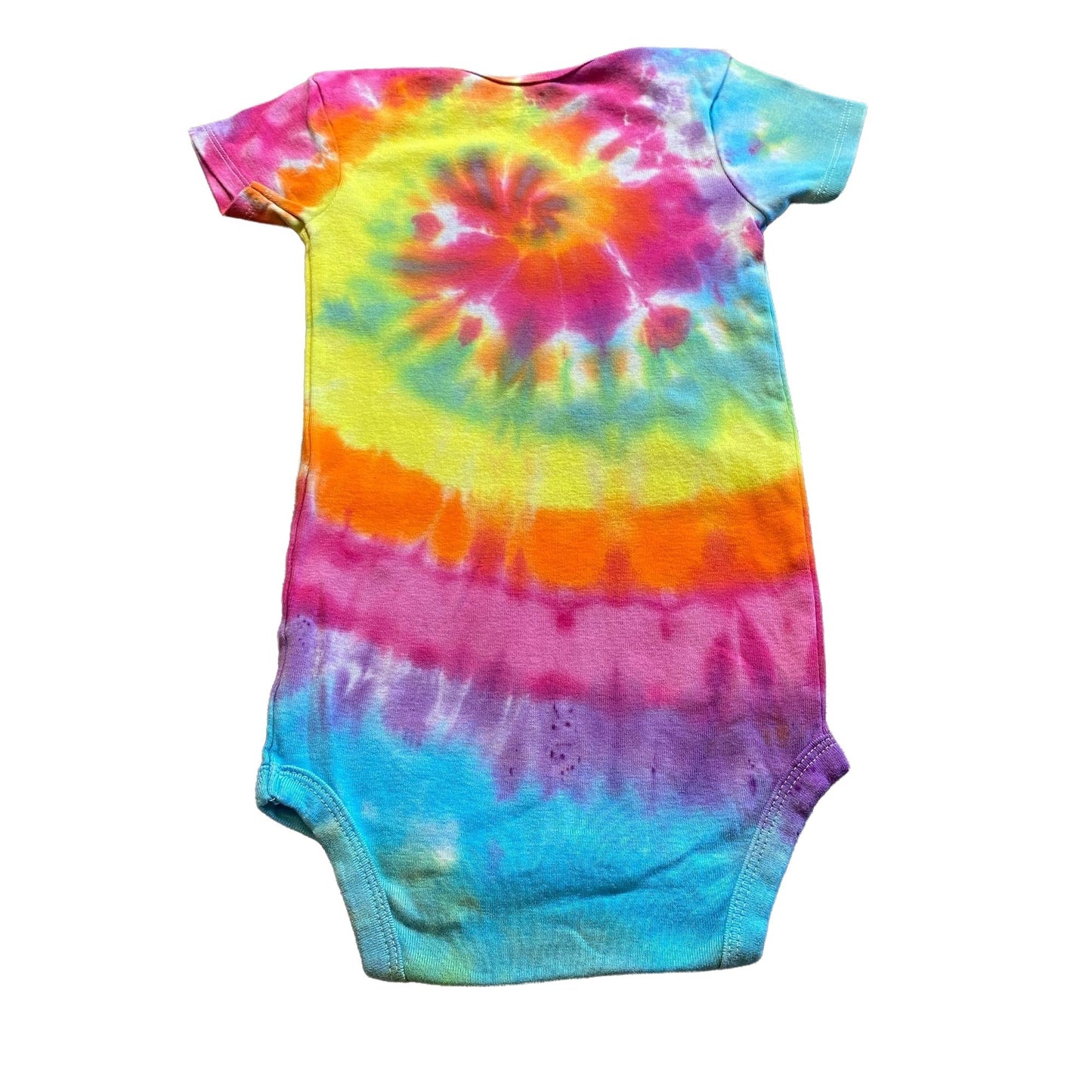 Rainbow Spiral Tie Dye Baby Bodysuit || 3T