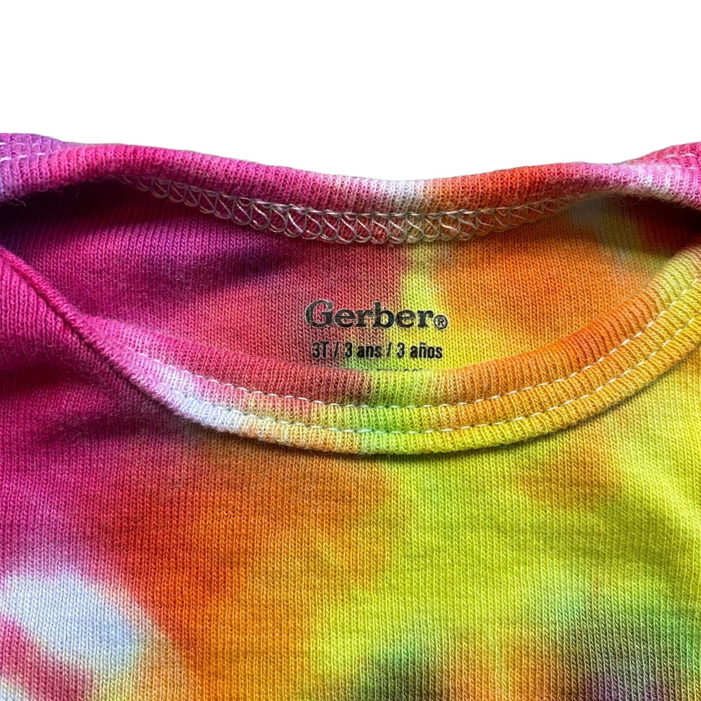Rainbow Spiral Tie Dye Baby Bodysuit || 3T