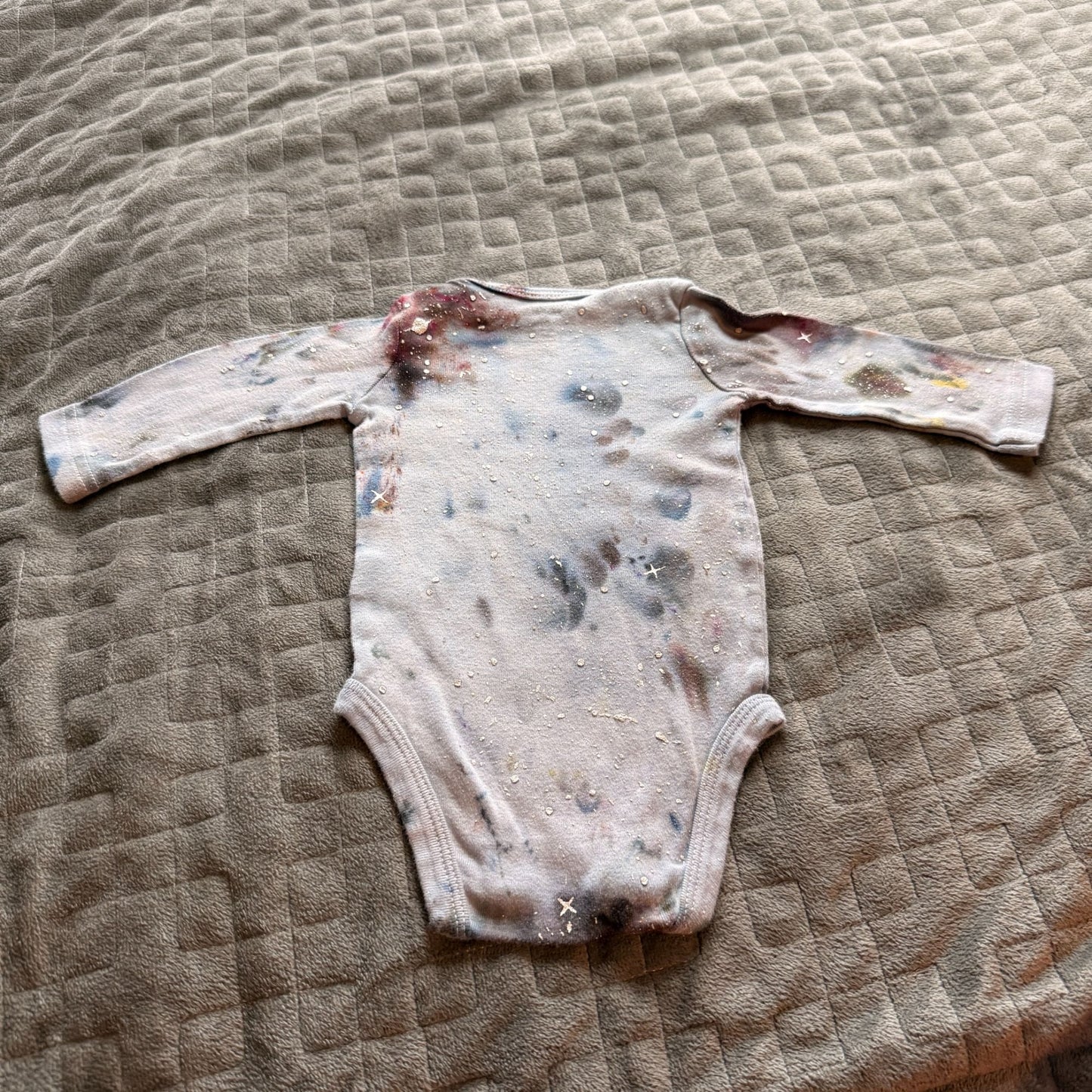 Galaxy Dyed Onesie || 3 Months, Upcycled ♻️