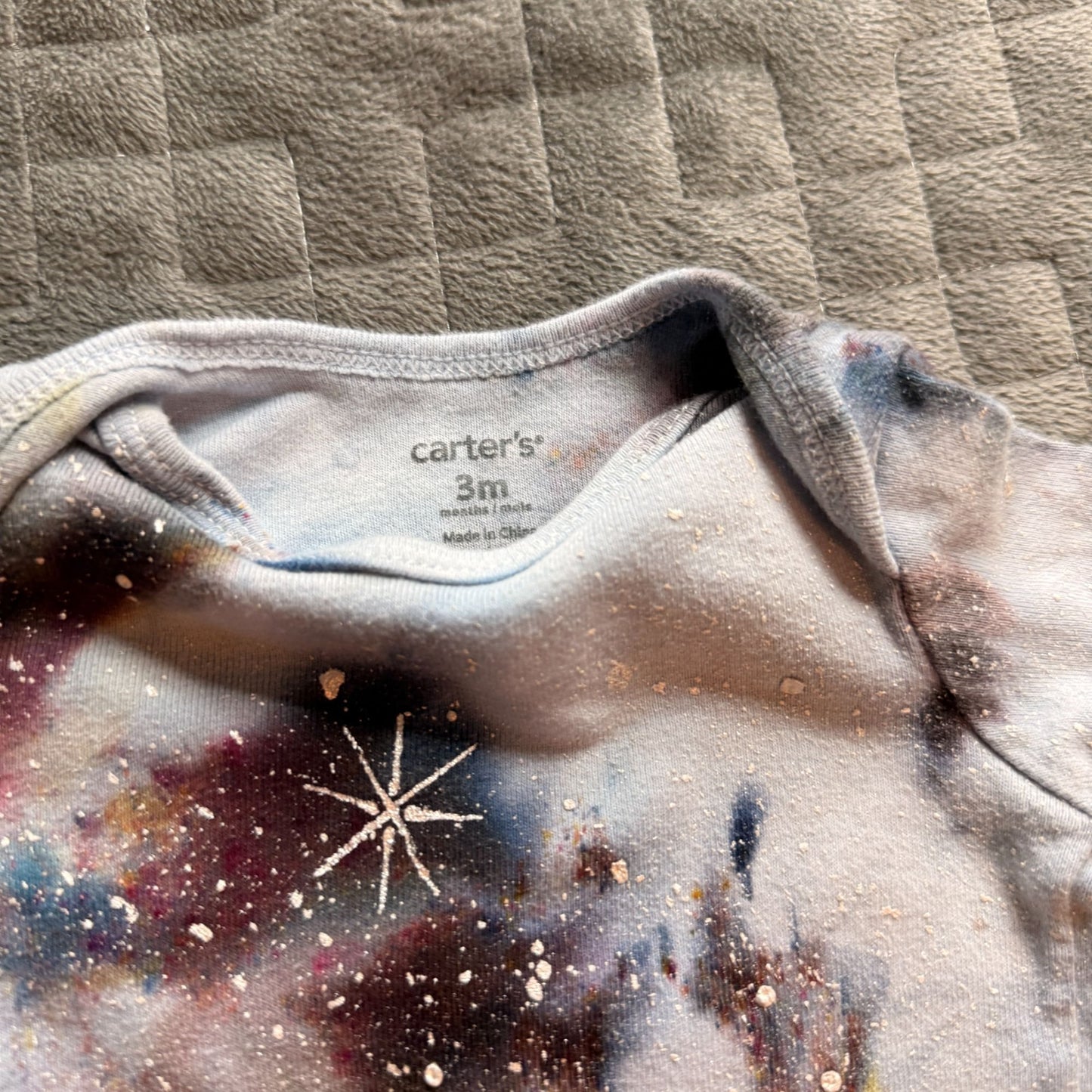 Galaxy Dyed Onesie || 3 Months, Upcycled ♻️