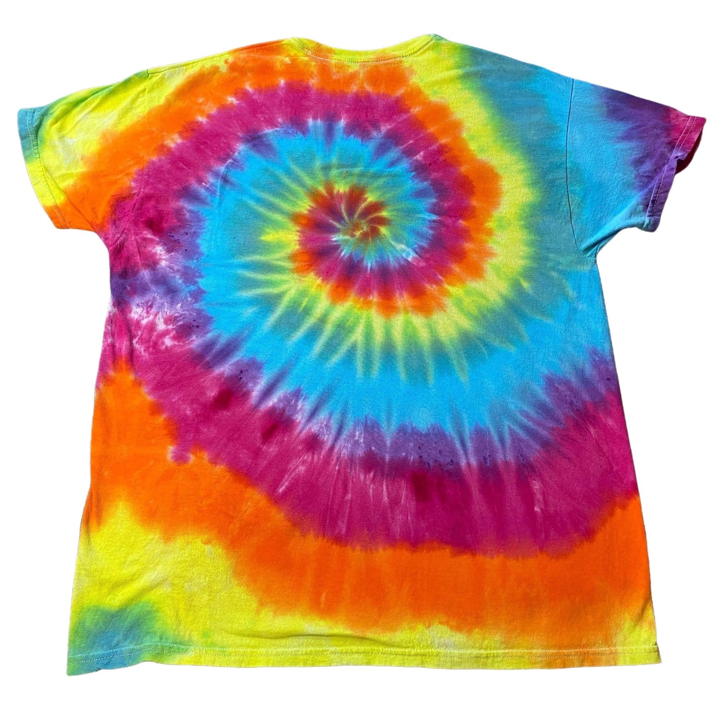 Rainbow Spiral Tie Dye Adult Tee || Large