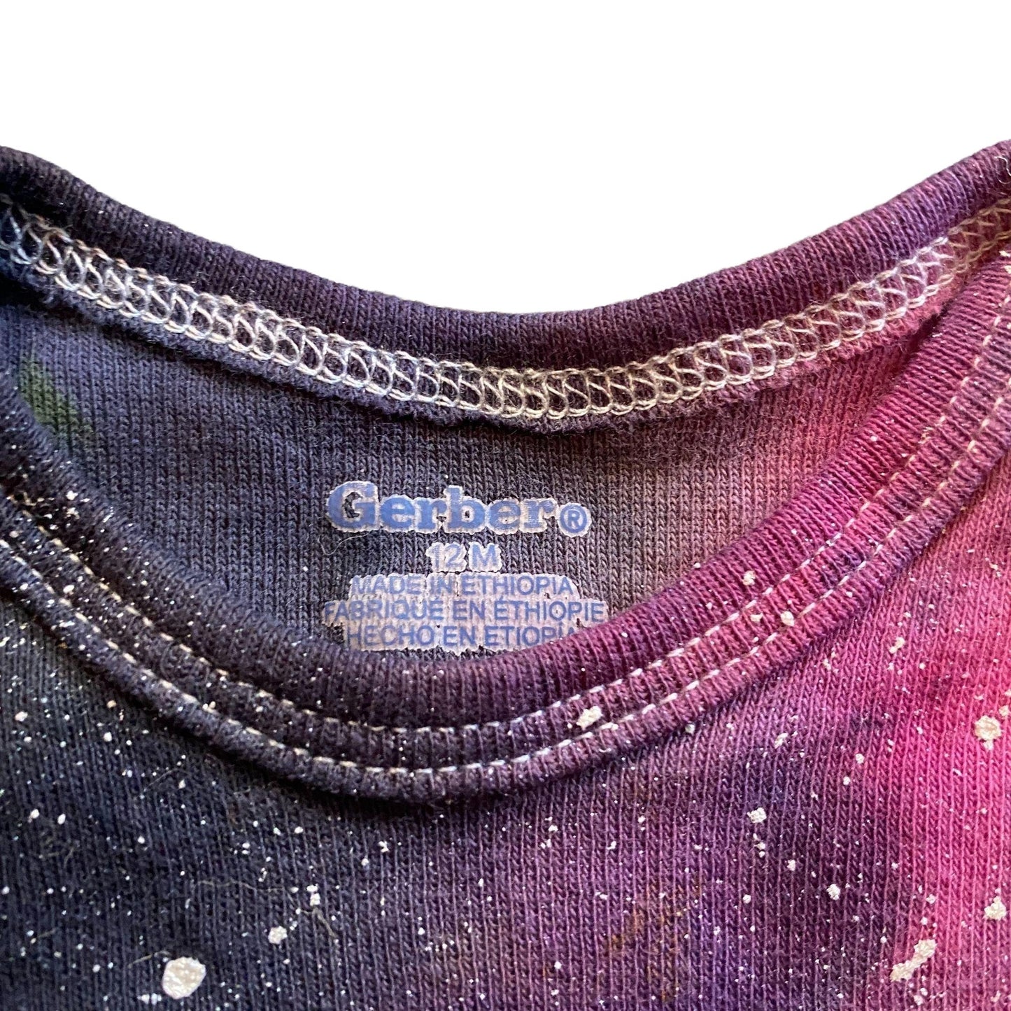 Galaxy Dyed Onesie || 12 Months, Upcycled ♻️