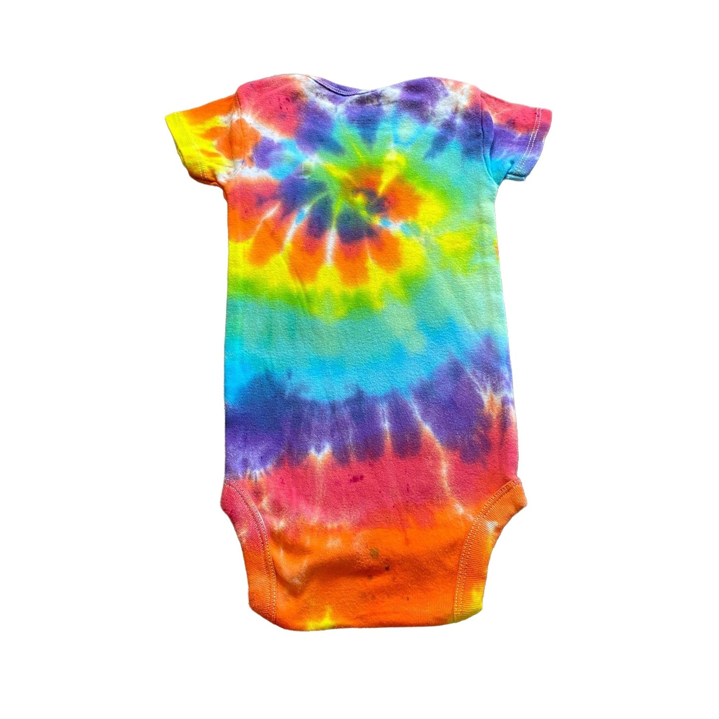 Rainbow Spiral Tie Dye Baby Bodysuit || 6-9 Months