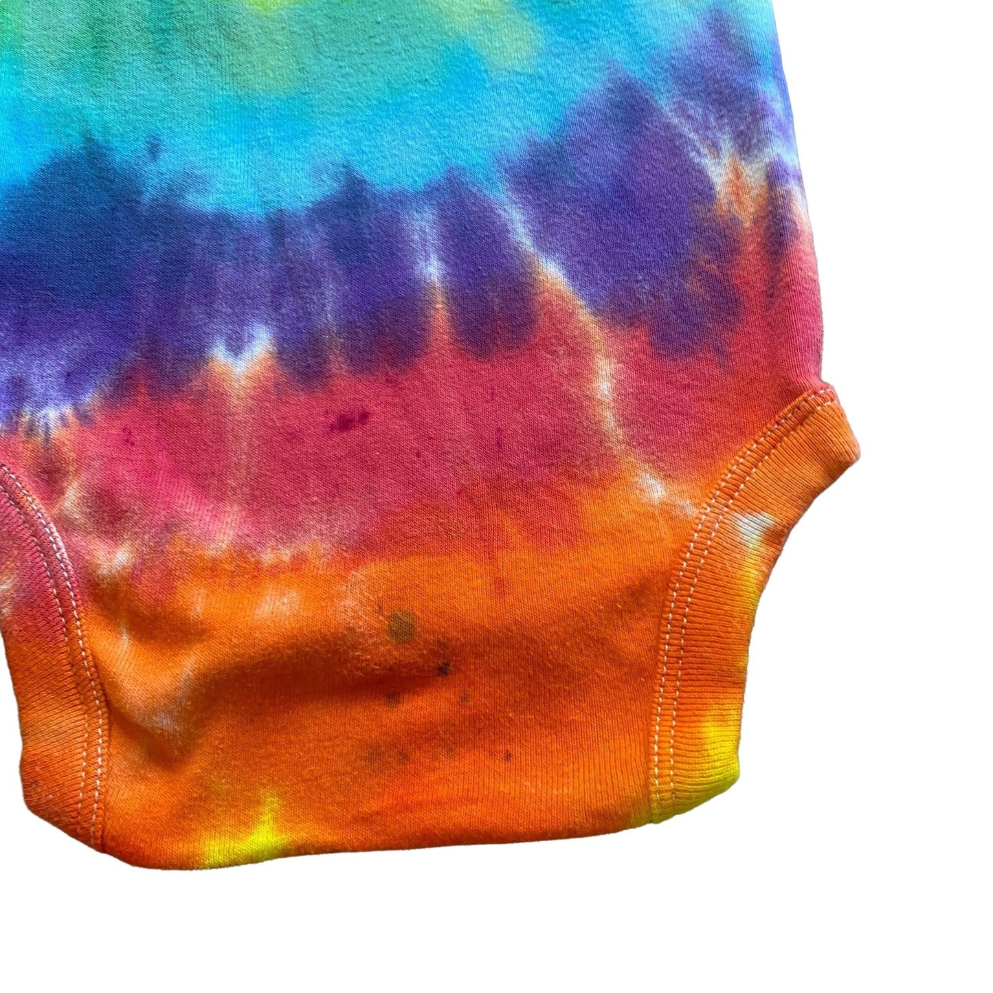 Rainbow Spiral Tie Dye Baby Bodysuit || 6-9 Months