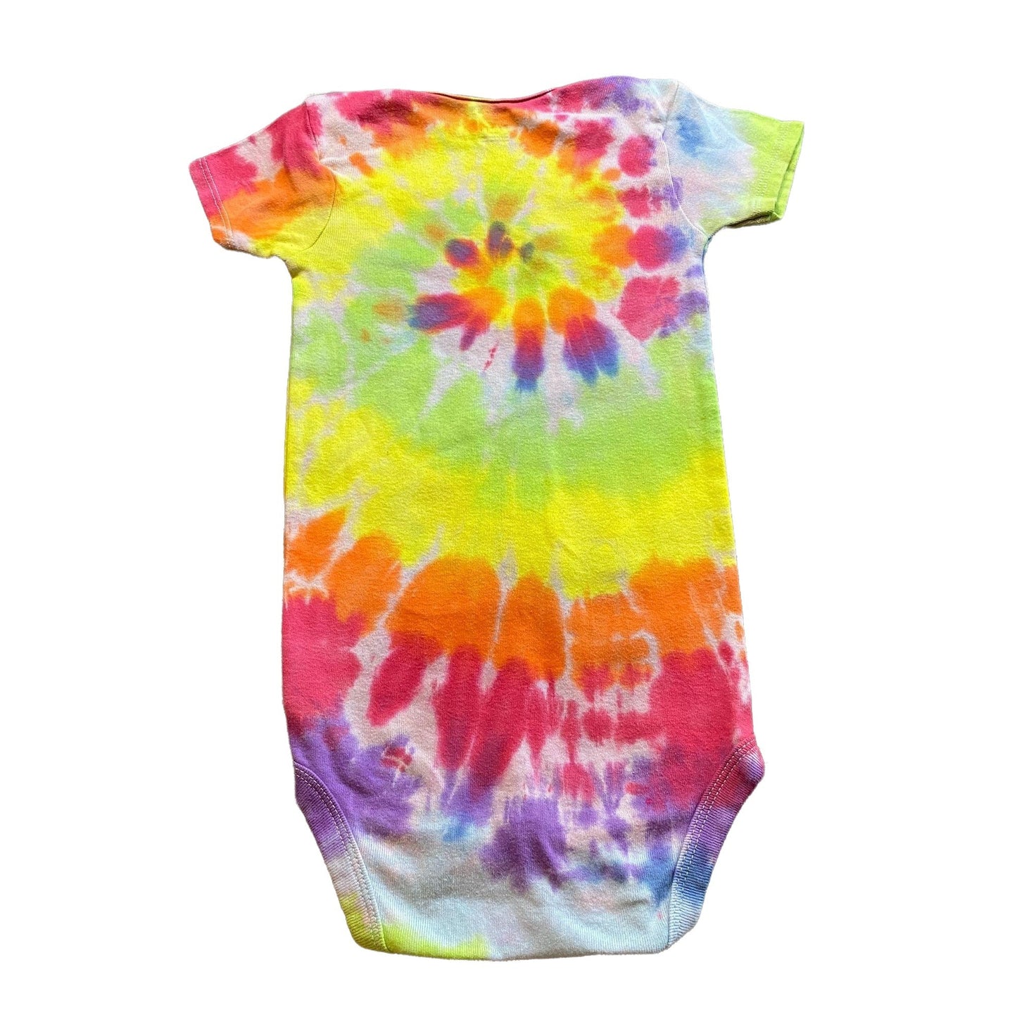 Rainbow Spiral Tie Dye Baby Bodysuit || 24 Months