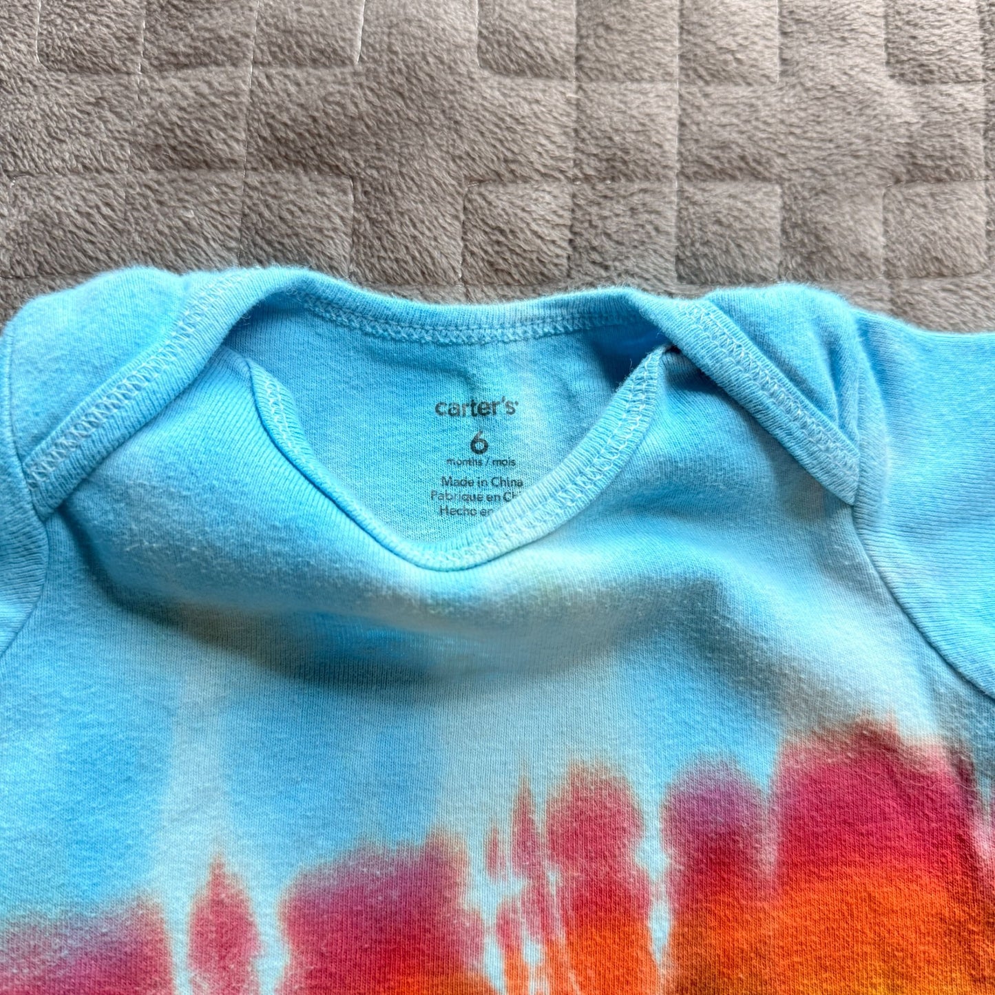 Tie Dyed Onesie || 6 Months, Upcycled ♻️