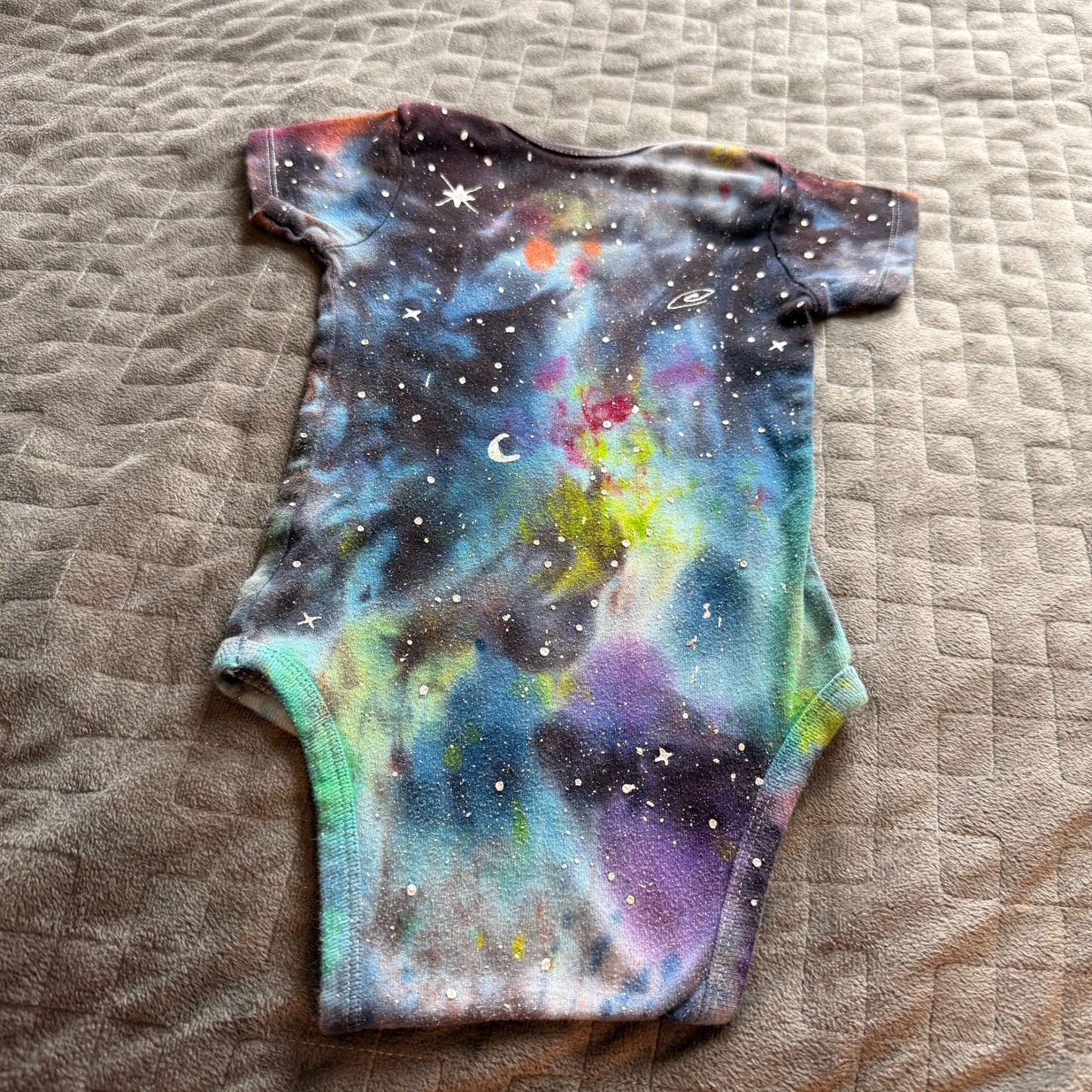 Galaxy Dyed Baby Onesie || 3T, Upcycled ♻️