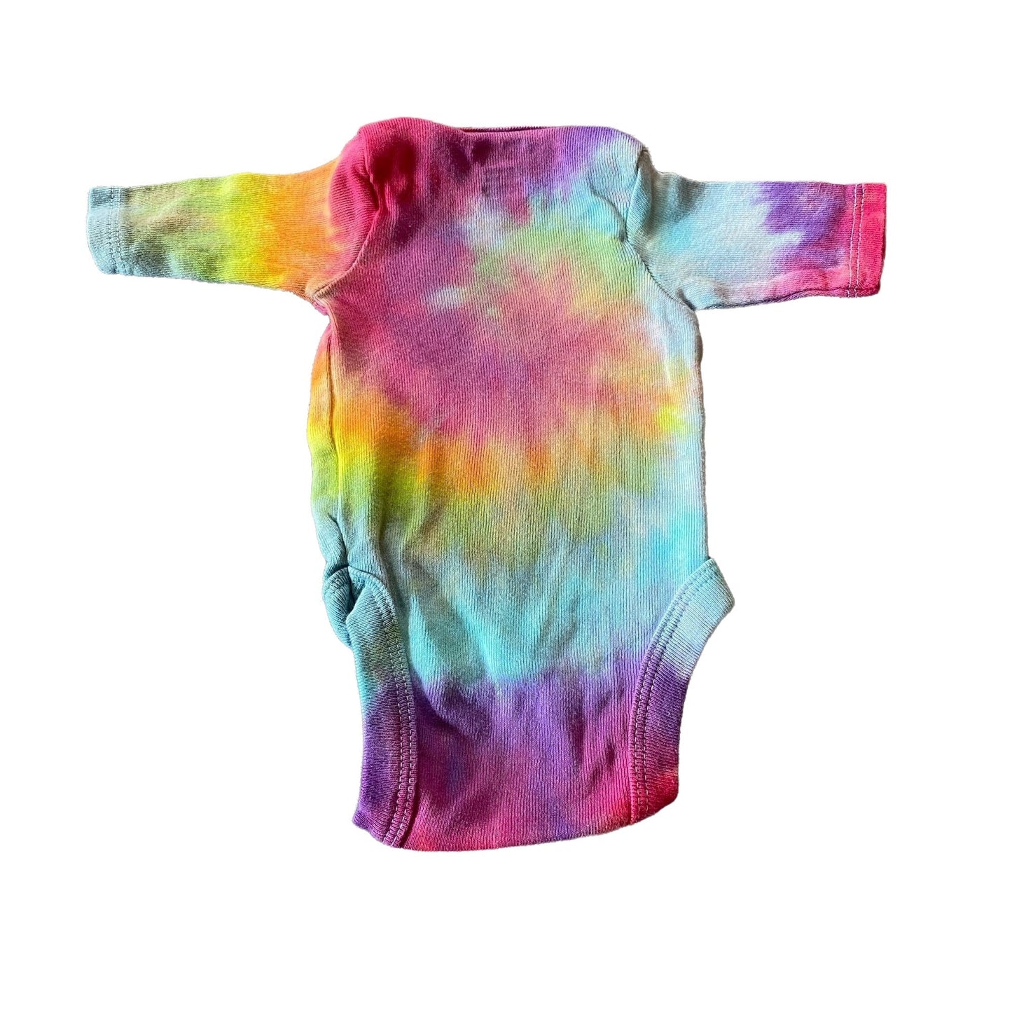 Rainbow Spiral Tie Dyed Bodysuit || Preemie