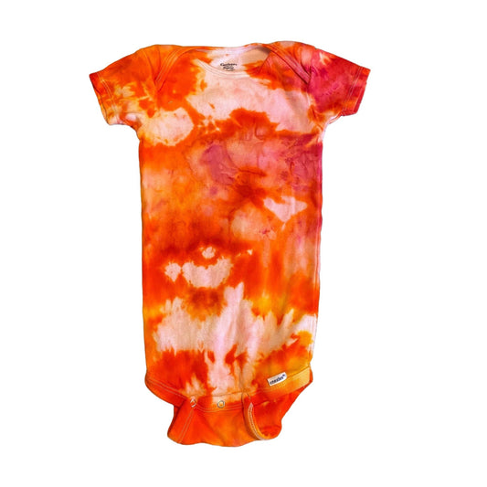 Fiery Fun Dye Tie Dye Onesie || 24 Months