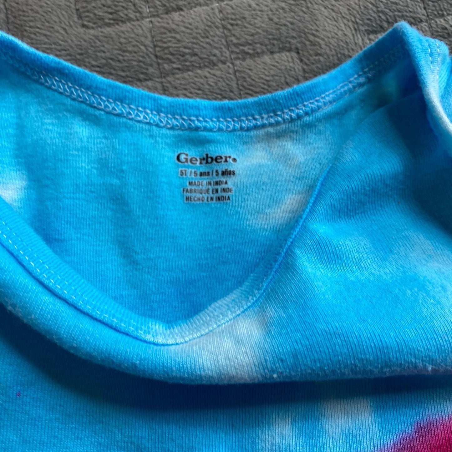 Rainbow Stripe Tie Dye Baby Bodysuit || 5T