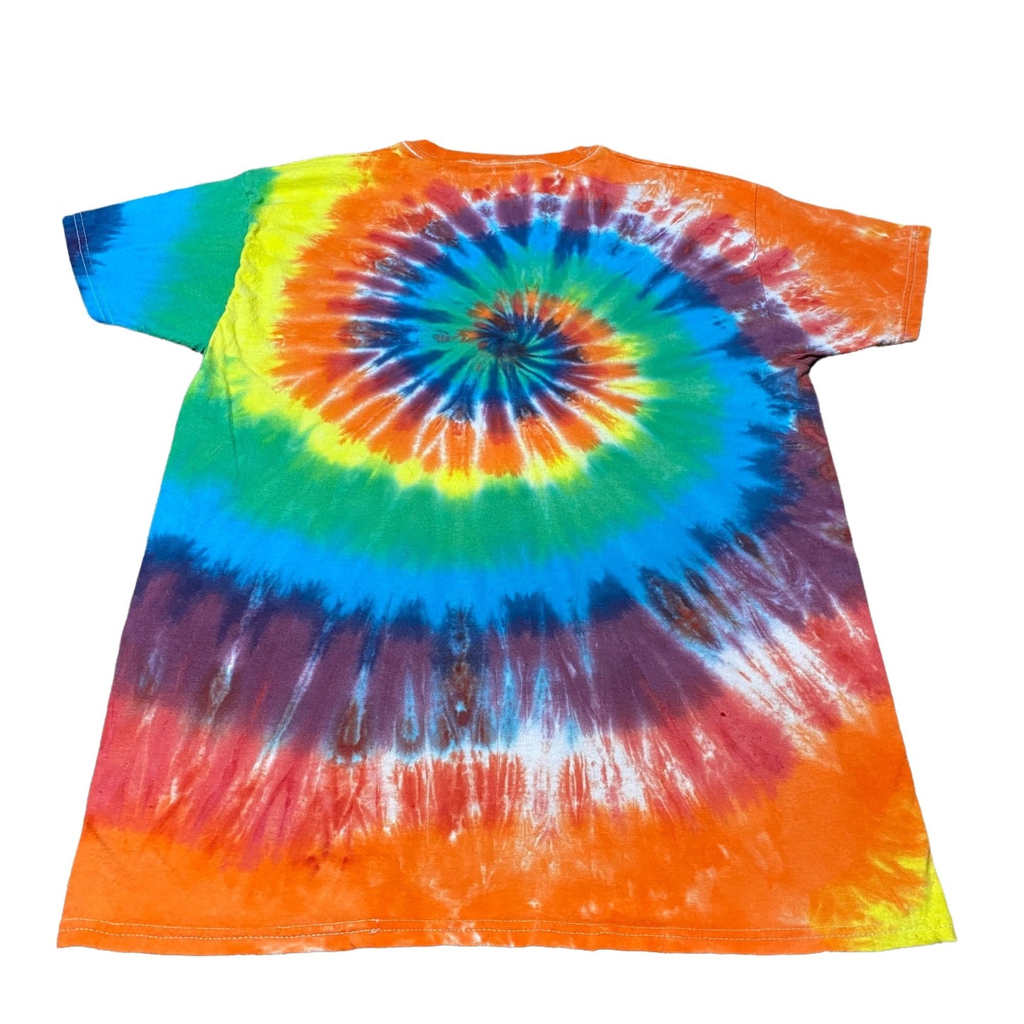 Rainbow Spiral Tie Dye Adult Tee || Medium
