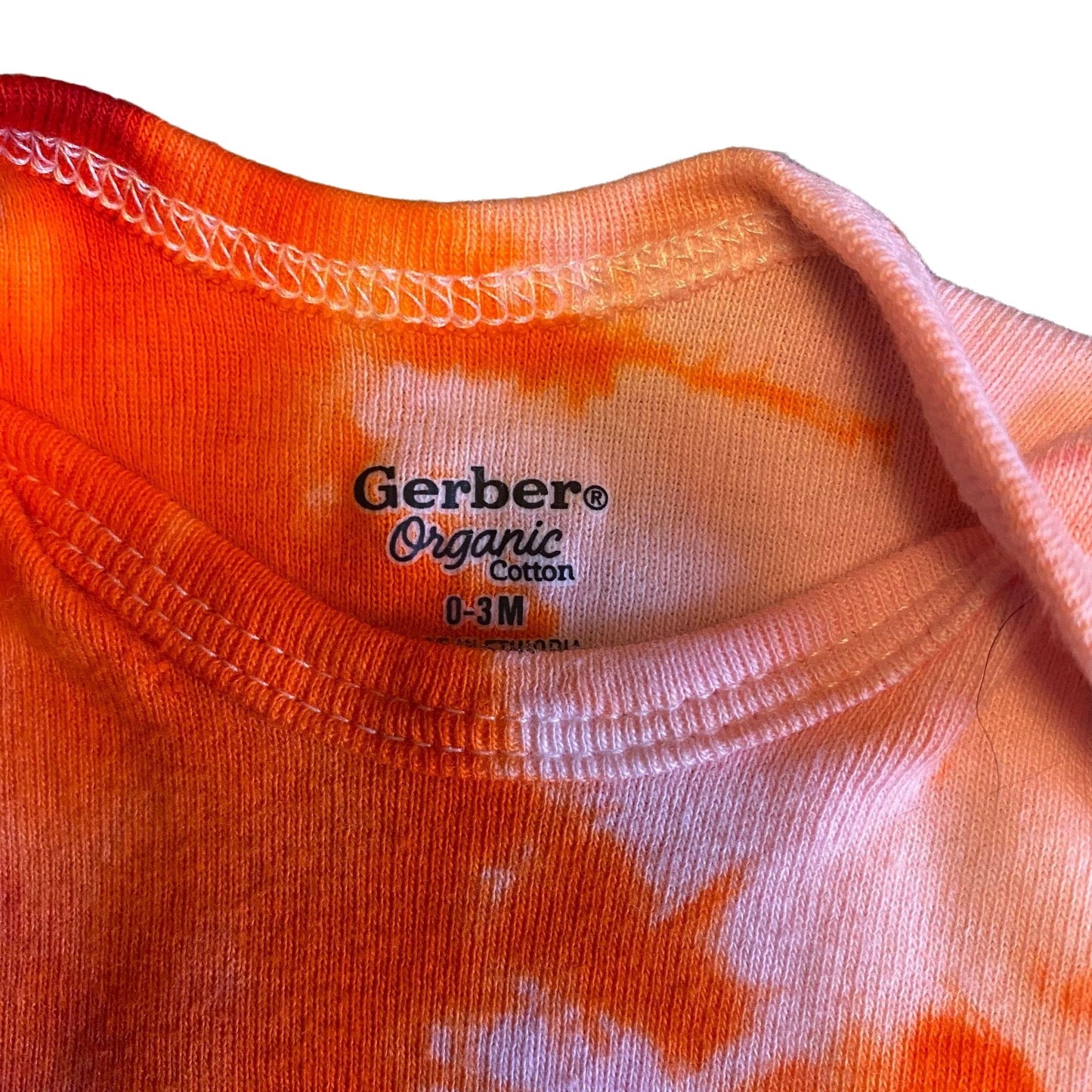 Fiery Fun Dye Tie Dye Onesie || 0-3 Months
