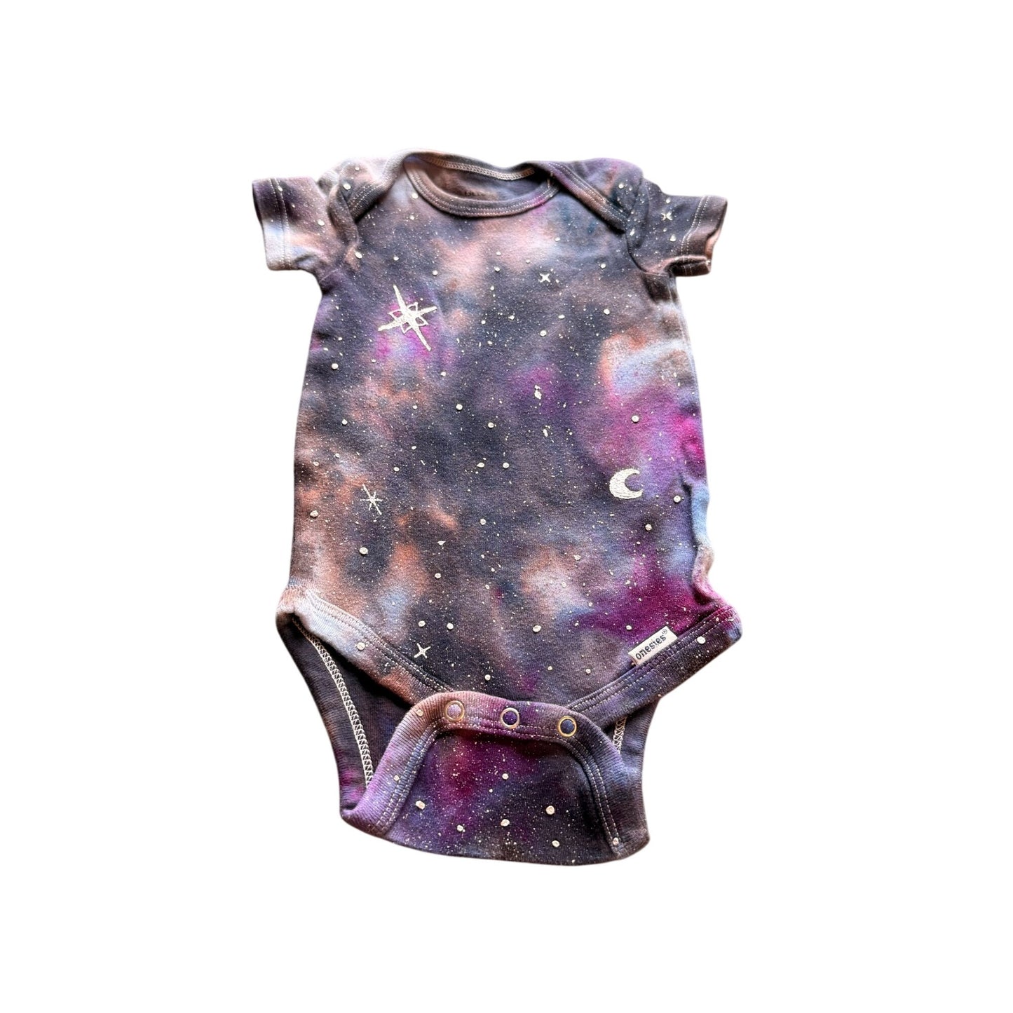Galaxy Dyed Baby Onesie || 3-6 Months