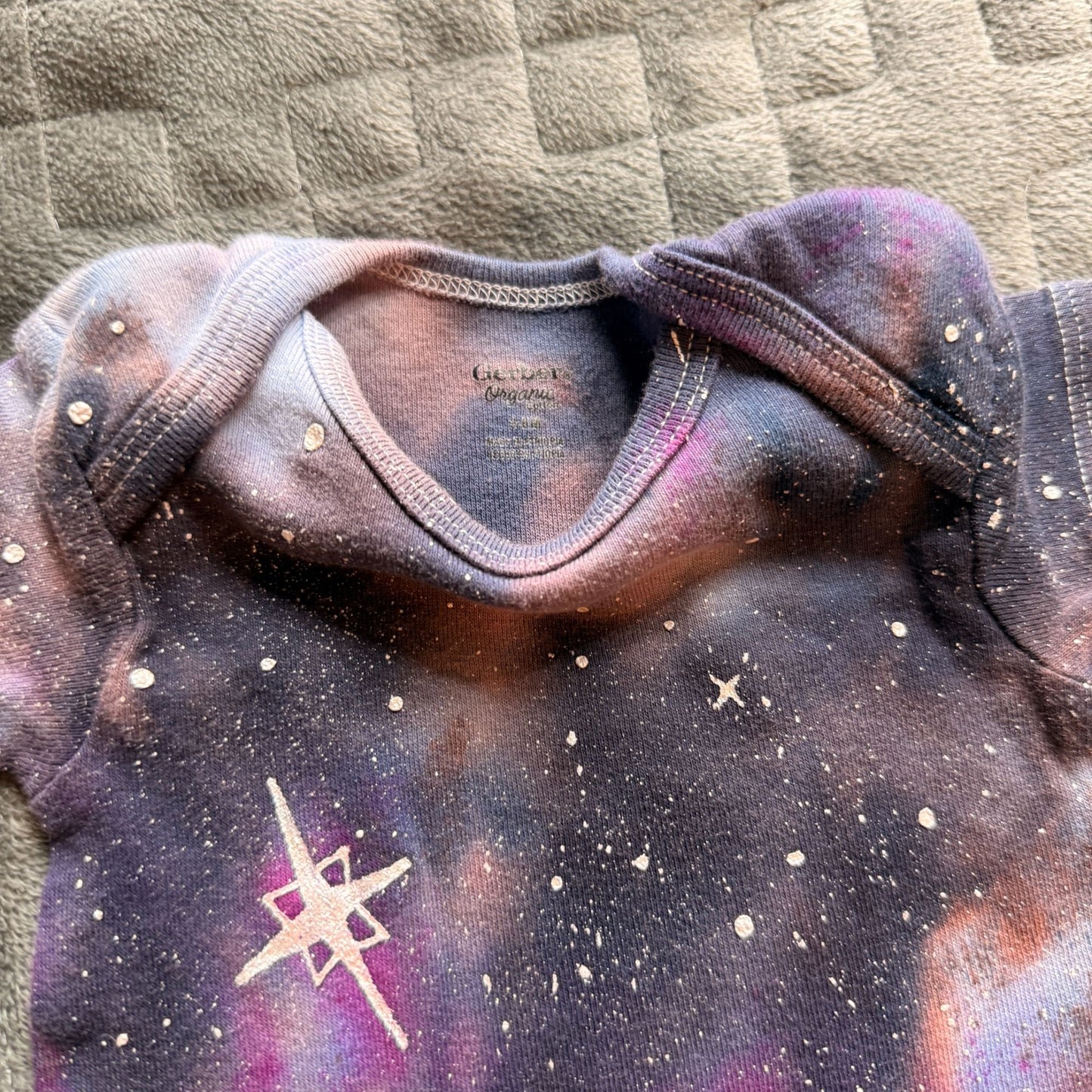 Galaxy Dyed Baby Onesie || 3-6 Months