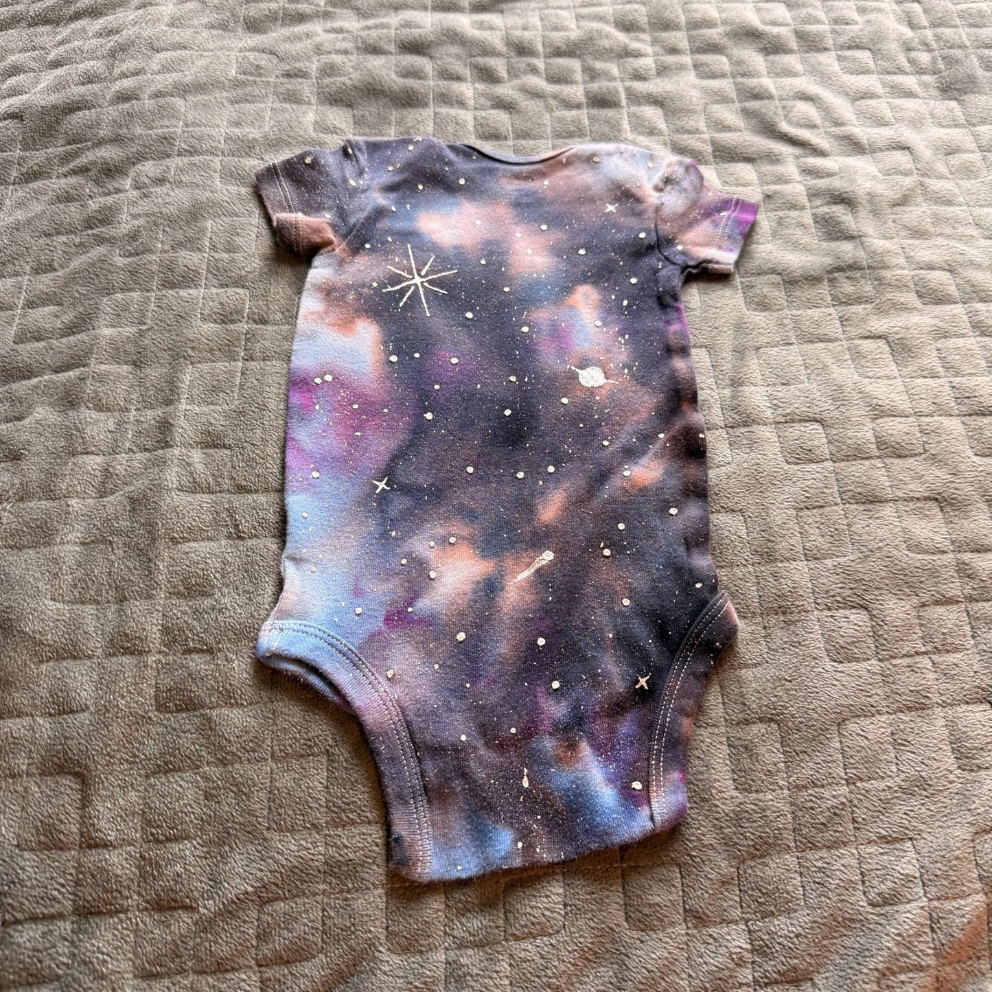 Galaxy Dyed Baby Onesie || 3-6 Months