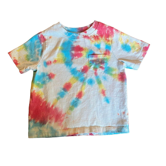 Spiral Tie Dye Baby Pocket Tee || 24 Months
