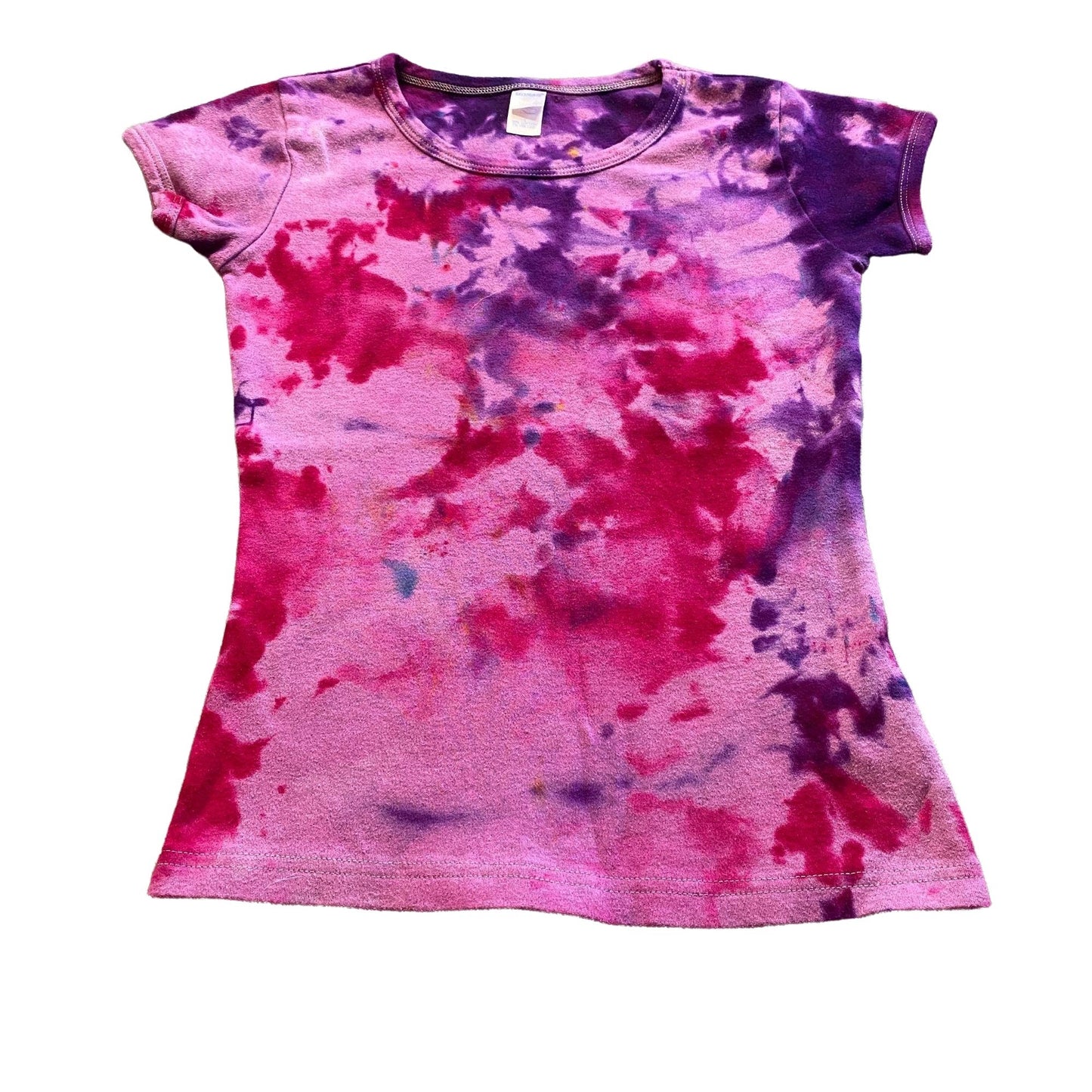 Pink Raven Tie Dye Kids Tee || Girls 6/Youth Small