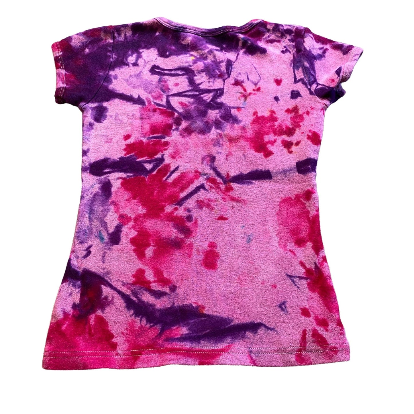 Pink Raven Tie Dye Kids Tee || Girls 6/Youth Small