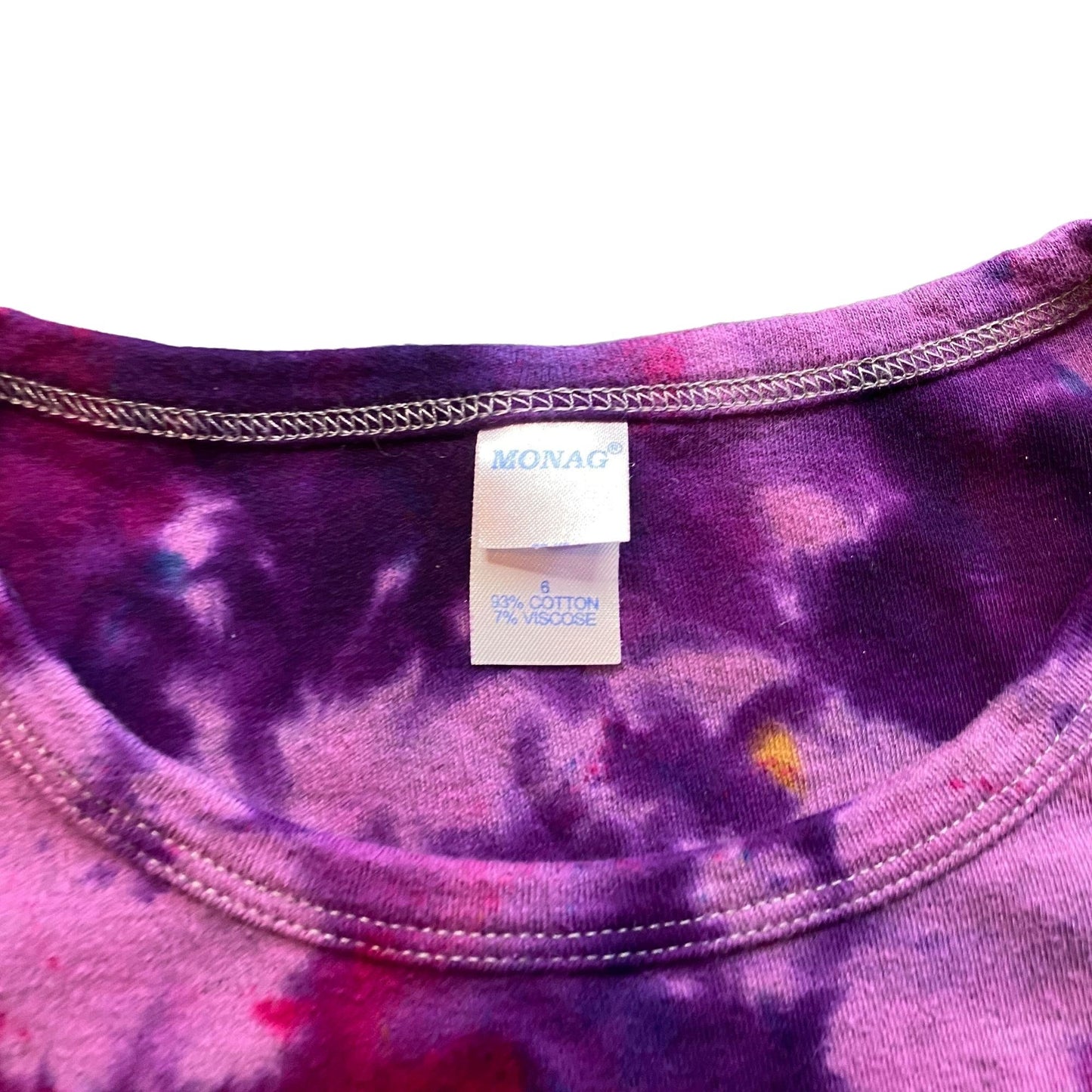 Pink Raven Tie Dye Kids Tee || Girls 6/Youth Small
