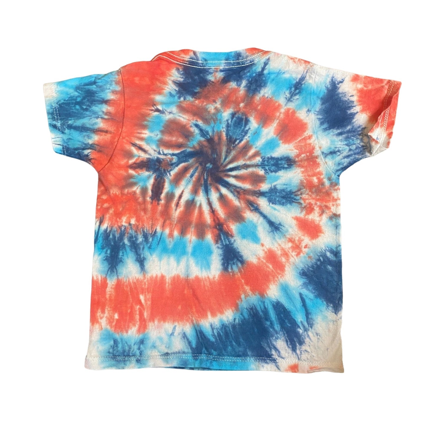Patriotic Spiral Tie Dye Toddler Tee Shirt || 2T / 3T
