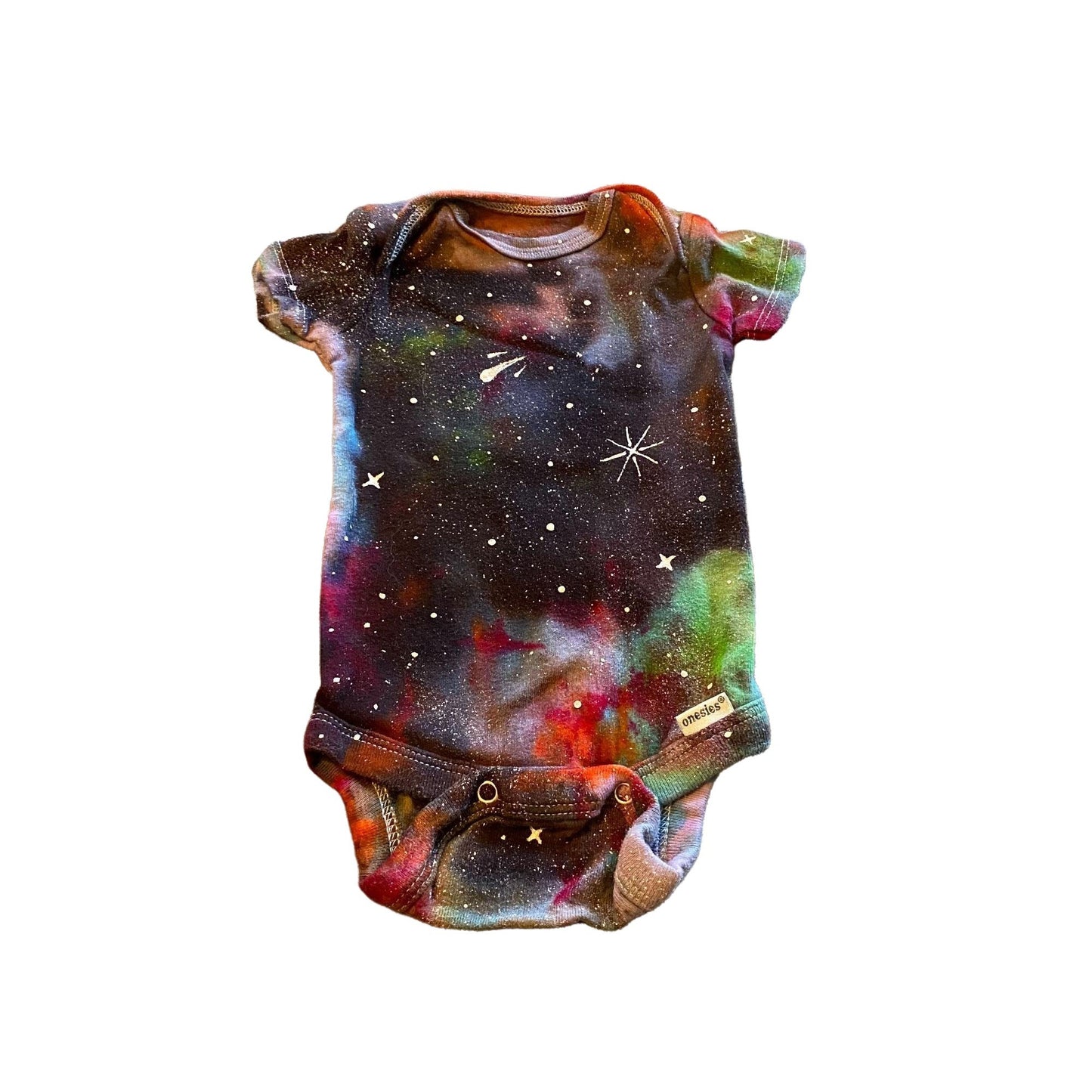 Galaxy Dyed Onesie || 0-3 Months, Upcycled ♻️