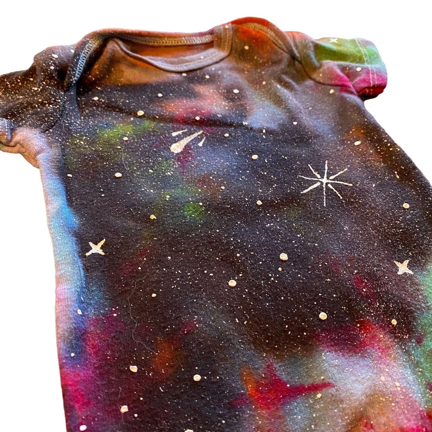 Galaxy Dyed Onesie || 0-3 Months, Upcycled ♻️