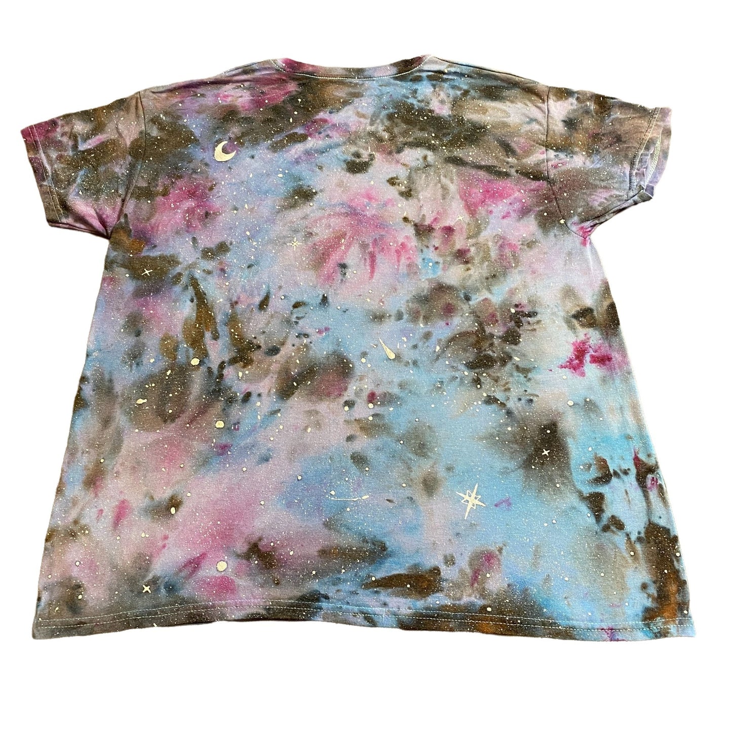 Galaxy Dyed Adult Tee Shirt || Medium