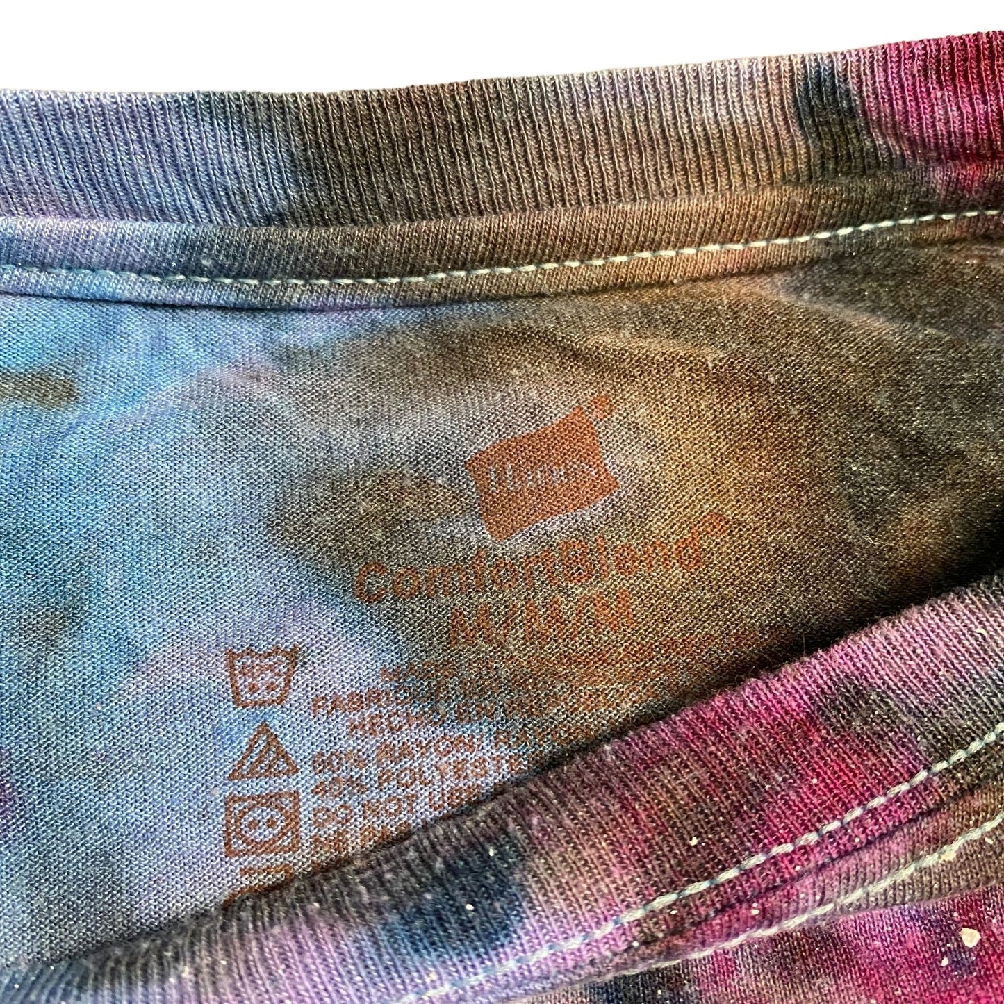 Galaxy Dyed Adult Tee Shirt || Medium
