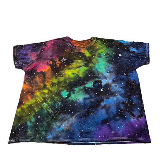 Galaxy Dyed Adult Tee Shirt || 3XL