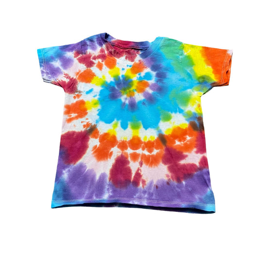 Rainbow Spiral Tie Dye Toddler Tee Shirt || 2T / 3T