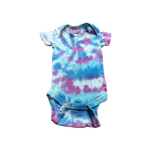 Tie Dyed Onesie || 0-3 Months, Upcycled ♻️