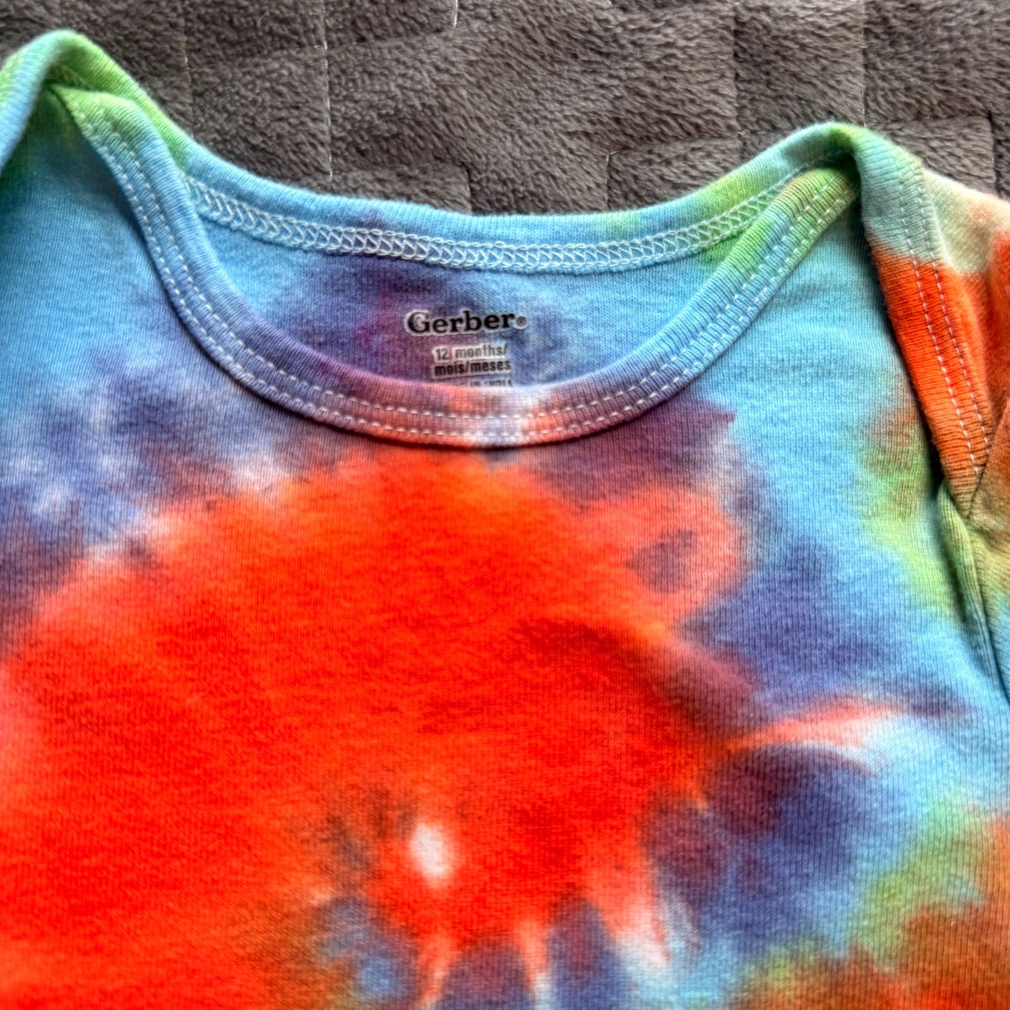 Tie Dyed Onesie || 12 Months