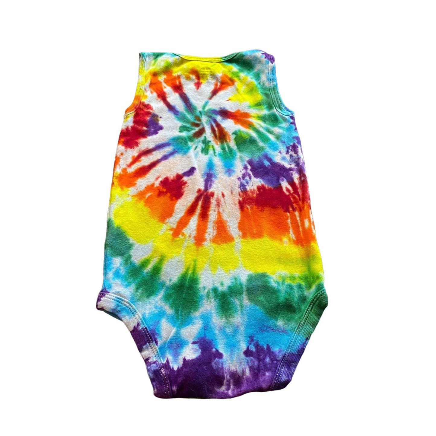 Rainbow Spiral Tie Dye Baby Bodysuit || 24 Months