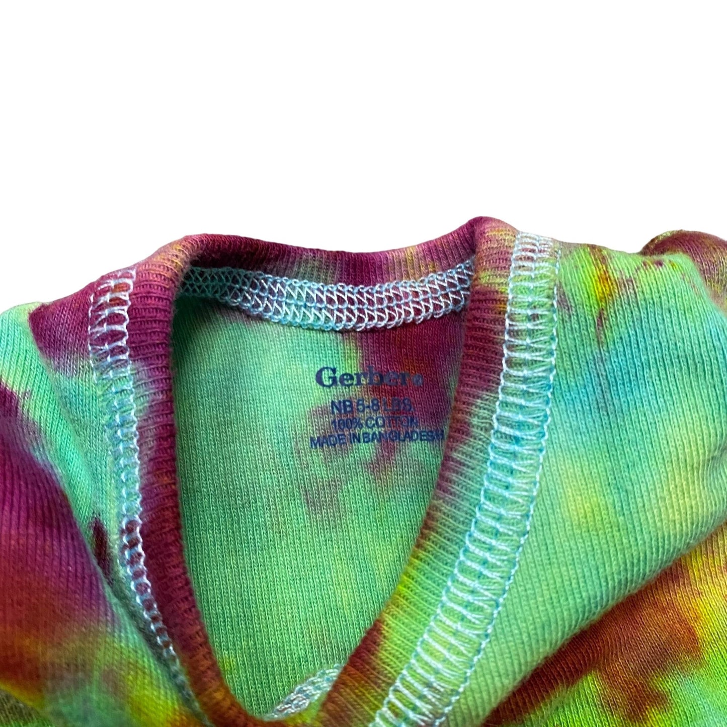 Tie Dye Kimono Button Style Baby Shirt || Newborn