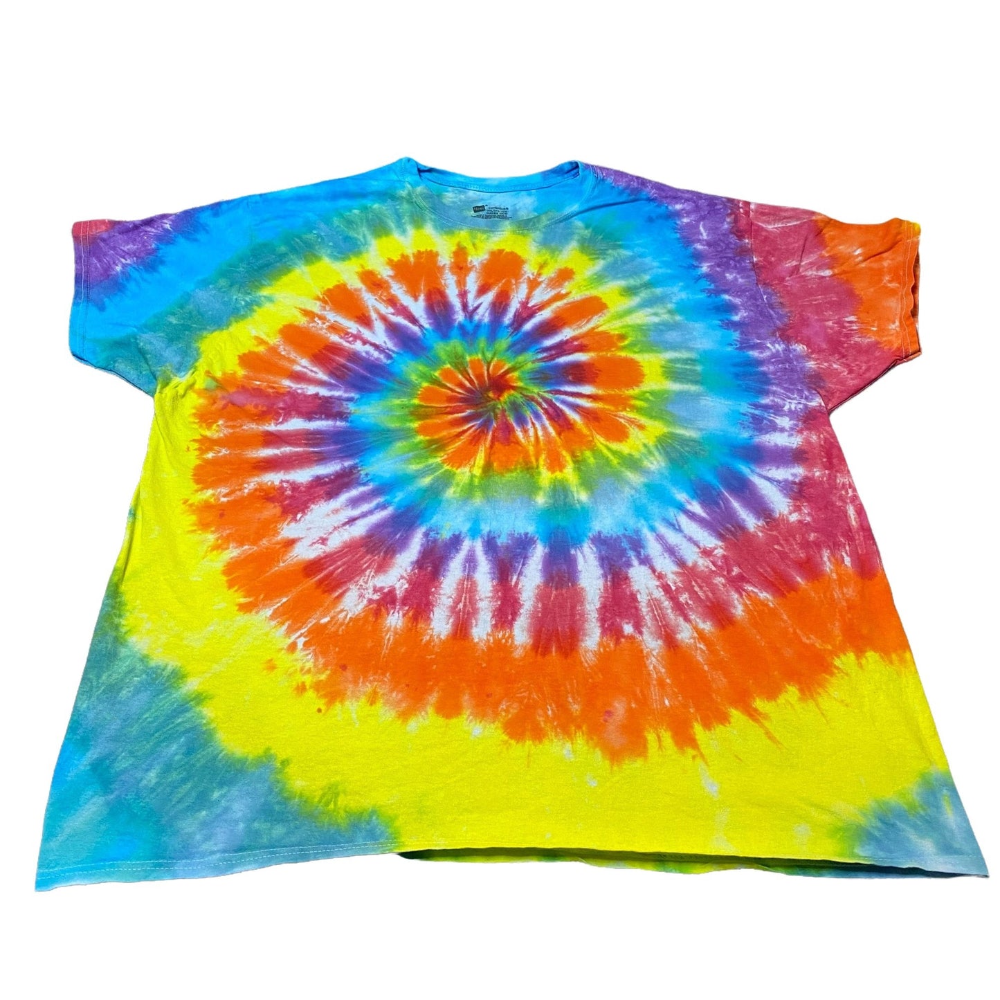 Rainbow Spiral Tie Dye Adult Tee || 3XL