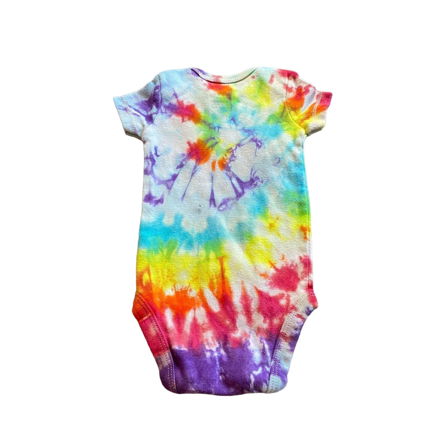 Rainbow Spiral Tie Dye Baby Bodysuit || Newborn