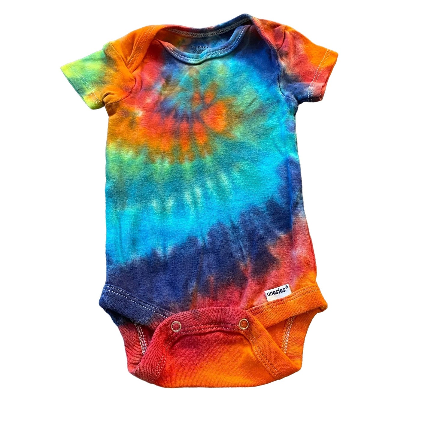 Rainbow Spiral Tie Dyed Bodysuit || 0-3 Months