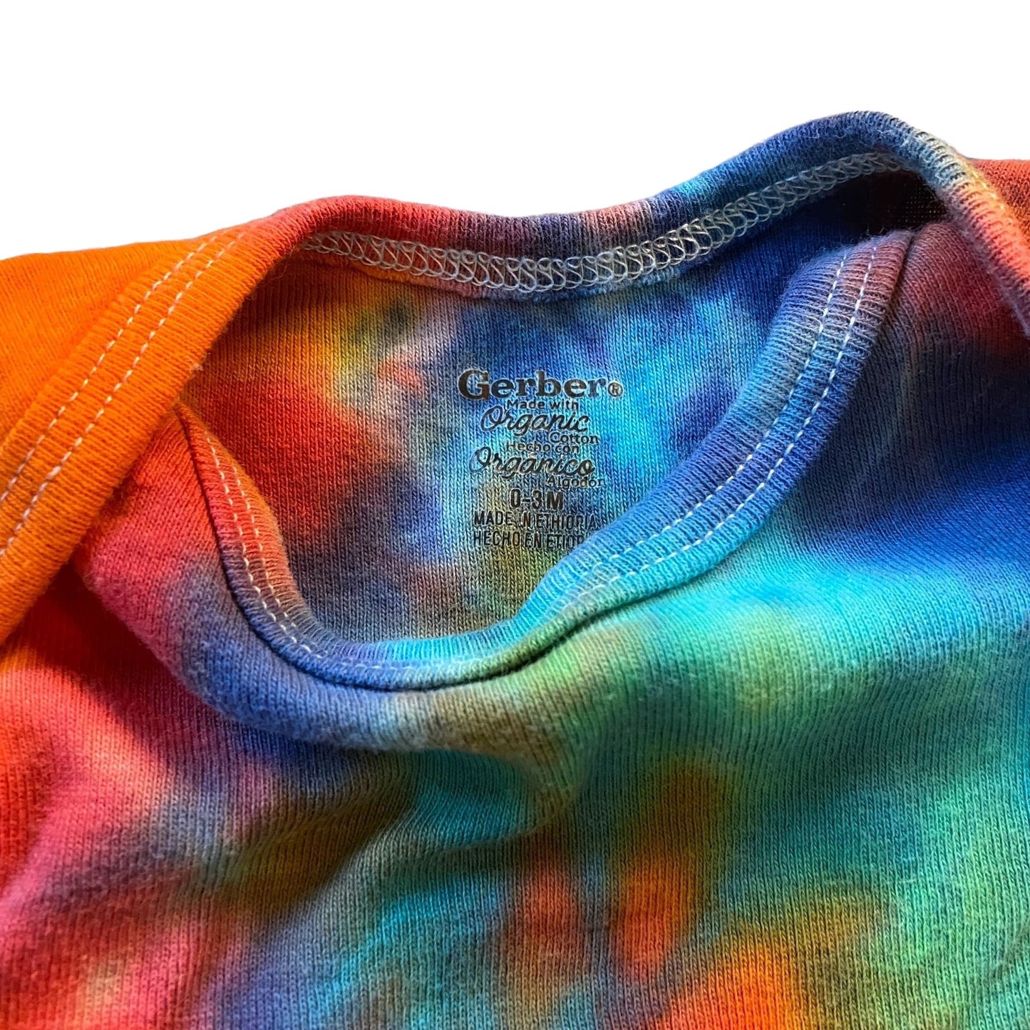 Rainbow Spiral Tie Dyed Bodysuit || 0-3 Months