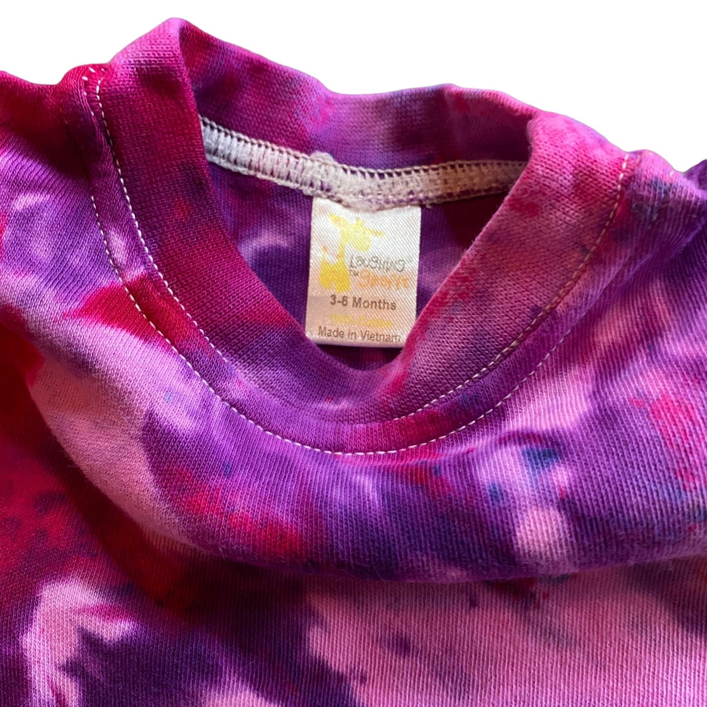 Pink Raven Tie Dye Baby Tee || 3-6 Months