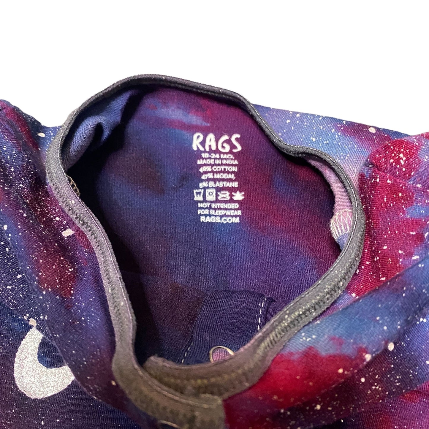 Galaxy Dyed Rags Romper || 18-24 Months