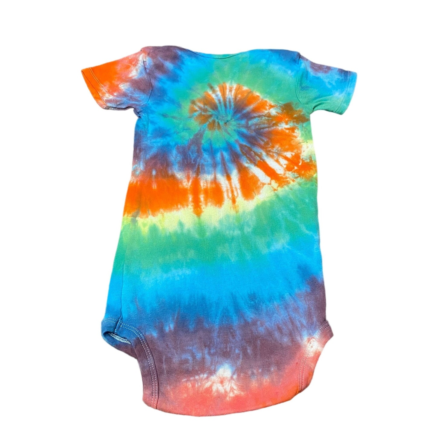 Rainbow Spiral Tie Dye Baby Bodysuit || 4T