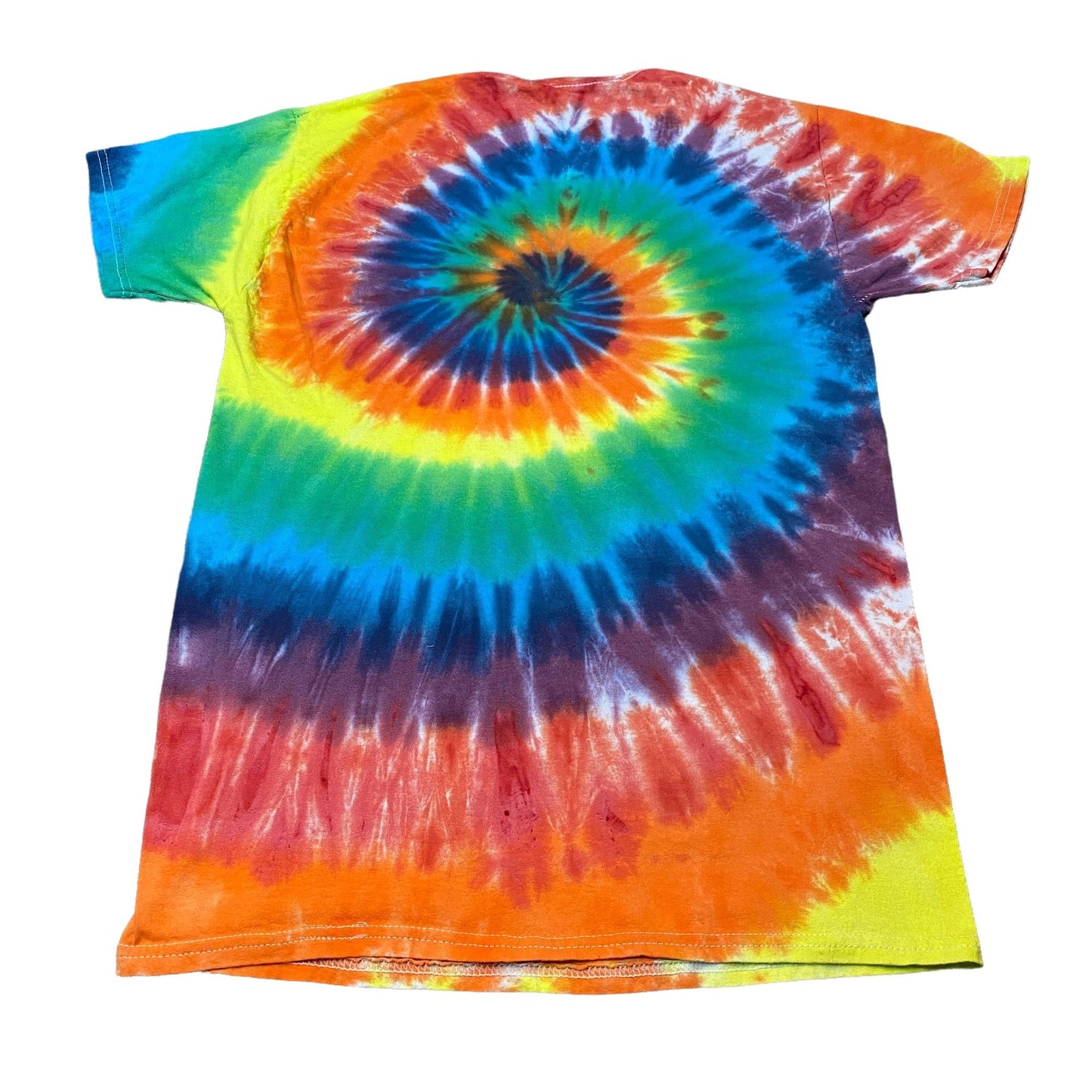 Rainbow Spiral Tie Dye Adult Tee || Small