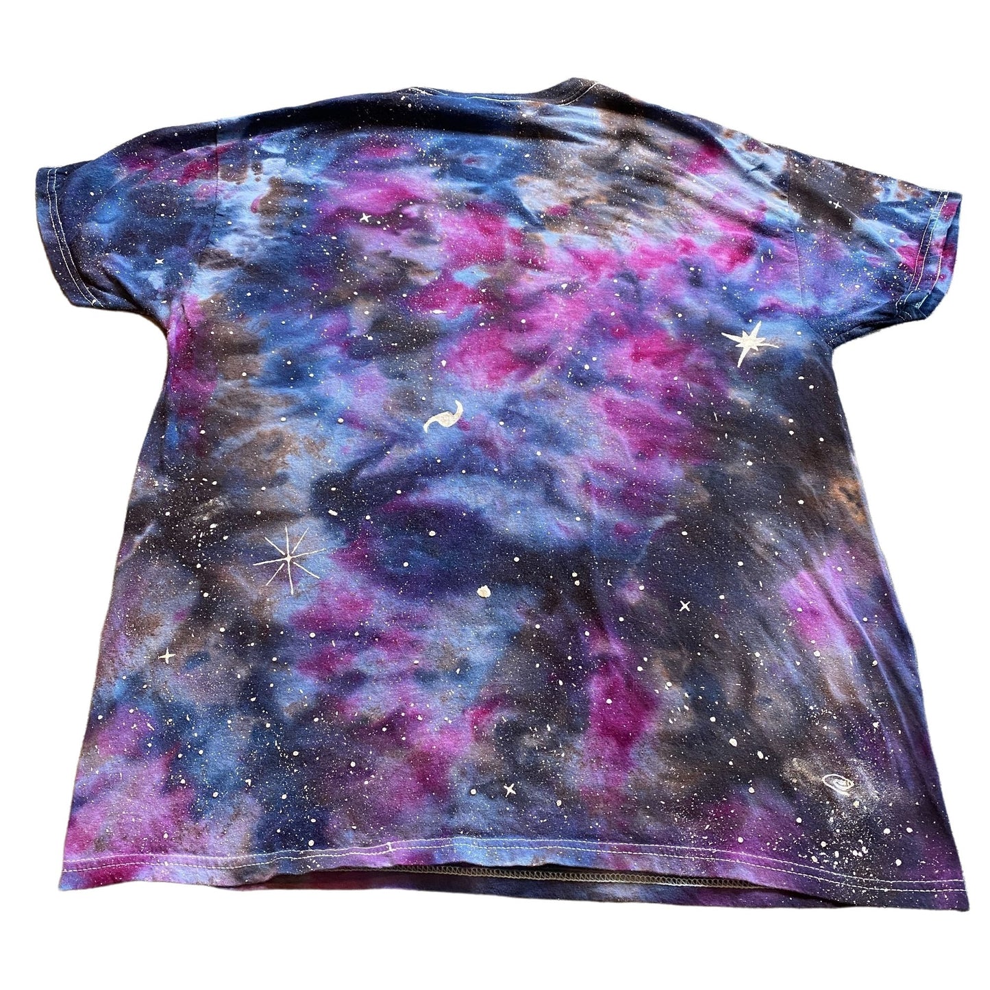 Galaxy Dyed Adult Tee Shirt || Large